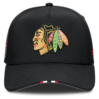 Chicago Blackhawks čepice baseballová kšiltovka 2025 Draft Authentic Pro Structured Adjustable