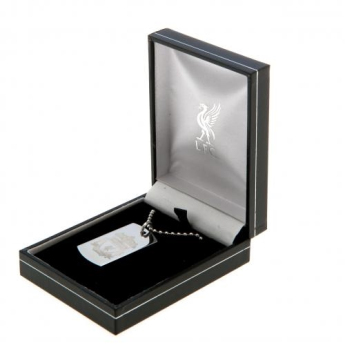 FC Liverpool řetízek na krk se psí známkou DT engraved