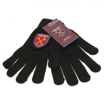 West Ham United dětské rukavice black