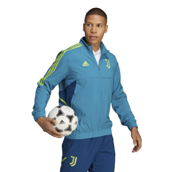 Juventus Turín pánská fotbalová bunda Condivo Presentation teal