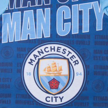 Manchester City dětské pyžamo text navy