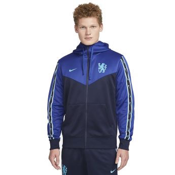 FC Chelsea pánská mikina s kapucí Zip Repeat navy