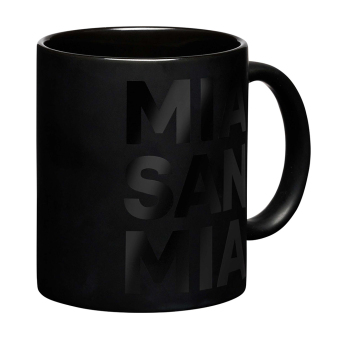 Bayern Mnichov hrníček black Mia san mia