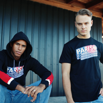 Paris Saint Germain pánská mikina s kapucí Repeat black