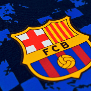 FC Barcelona dětské tričko Logos navy