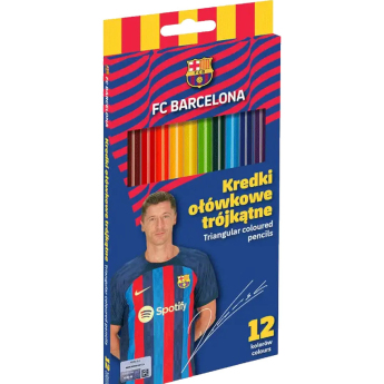 FC Barcelona pastelky 12 ks trojhranné