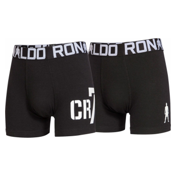 Cristiano Ronaldo dětské boxerky 2pack CR7 fullblack
