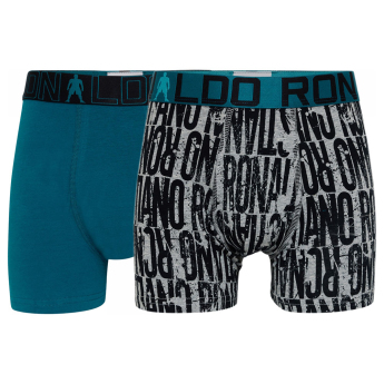 Cristiano Ronaldo dětské boxerky 2pack CR7 navy-text