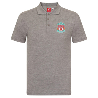 FC Liverpool pánské polo tričko Crest grey