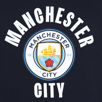 Manchester City dětská mikina s kapucí Hoody navy