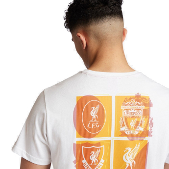 FC Liverpool pánské tričko Crest Col white
