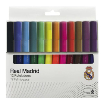Real Madrid barevné fixy Felt 12 pcs