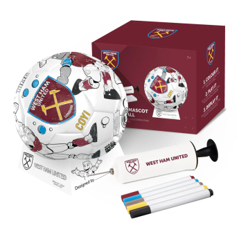 West Ham United fotbalový míč Colour - size 2