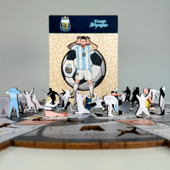 Fotbalové reprezentace dřevěné puzzle Argentina Messi 150 pcs