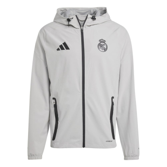 Real Madrid pánská bunda s kapucí Vis Tech Travel grey