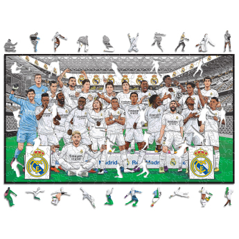 Real Madrid dřevěné puzzle Team 500 pcs