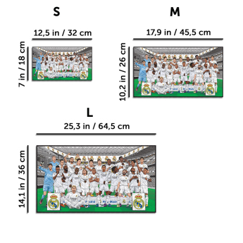 Real Madrid dřevěné puzzle Team 500 pcs