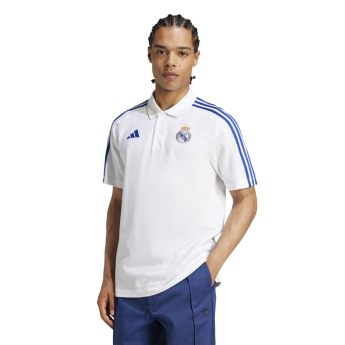 Real Madrid pánské polo tričko DNA white
