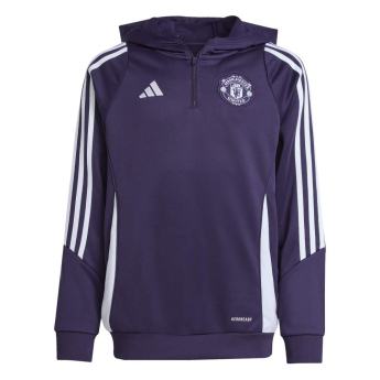 Manchester United dětská mikina s kapucí Track purple