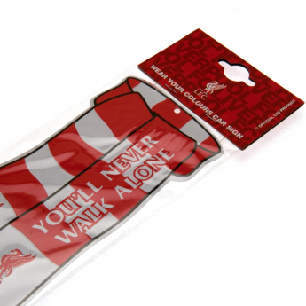 FC Liverpool plechová cedule scarf small