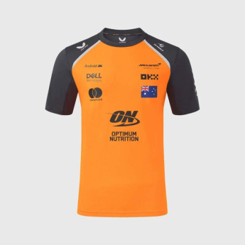 Mclaren Honda pánské tričko Oscar Piastri official Teamline Replica orange F1 Team 2025