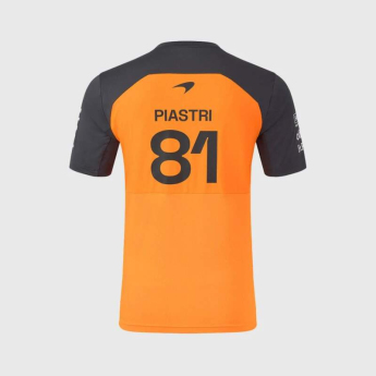 Mclaren Honda pánské tričko Oscar Piastri official Teamline Replica orange F1 Team 2025