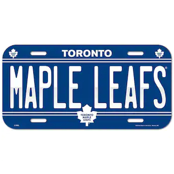 Toronto Maple Leafs cedule na zeď License Plate Banner