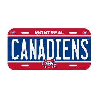 Montreal Canadiens cedule na zeď License Plate Banner
