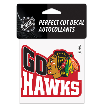 Chicago Blackhawks samolepka Perfect Cut Decal SLOGAN