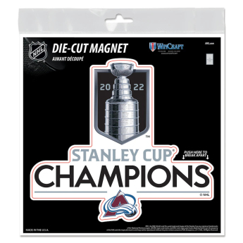 Colorado Avalanche magnetka 2022 Stanley Cup Champions Indoor/Outdoor Trophy