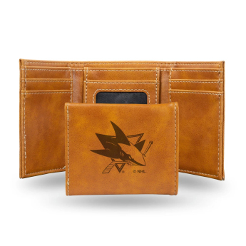 San Jose Sharks kožená peněženka Engraved Trifold Leather Wallet