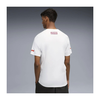 Formule 1 pánské tričko Austin GP white 2025