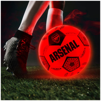 FC Arsenal fotbalový míč LED Glow Football - size 5
