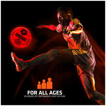 FC Arsenal fotbalový míč LED Glow Football - size 5