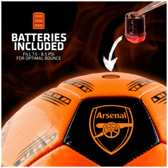 FC Arsenal fotbalový míč LED Glow Football - size 5