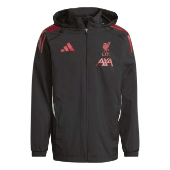 FC Liverpool pánská bunda s kapucí Allweather black