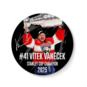 Florida Panthers magnetka Vítek Vaněček #92 Stanley Cup Champion 2025