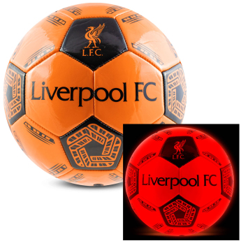 FC Liverpool fotbalový míč LED Glow Football - size 5