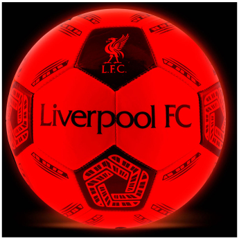 FC Liverpool fotbalový míč LED Glow Football - size 5