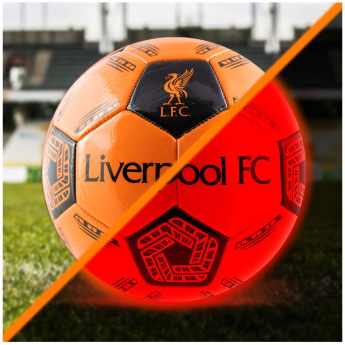 FC Liverpool fotbalový míč LED Glow Football - size 5