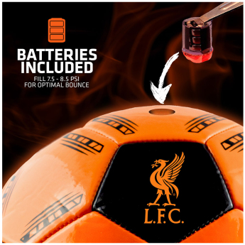 FC Liverpool fotbalový míč LED Glow Football - size 5