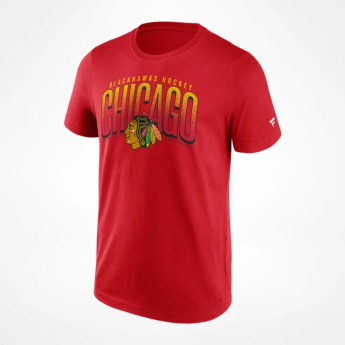 Chicago Blackhawks pánské tričko Arch Graphic red