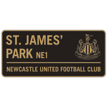 Newcastle United cedule na zeď Two Tone Street