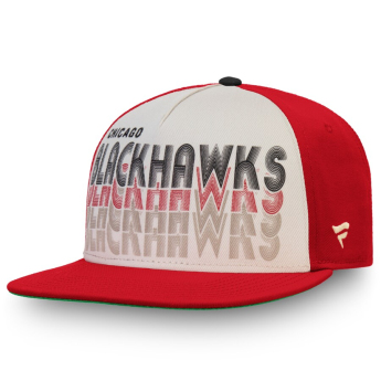 Chicago Blackhawks čepice flat kšiltovka True Classic Cream