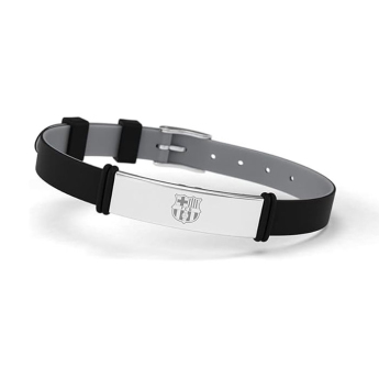 FC Barcelona silikonový náramek fashion black