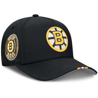 Boston Bruins dětská čepice baseballová kšiltovka 2025 Draft Authentic Pro Structured Adjustable Meshback