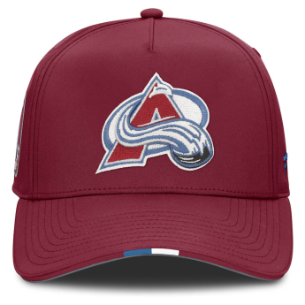 Colorado Avalanche dětská čepice baseballová kšiltovka 2025 Draft Authentic Pro Structured Adjustable Meshback