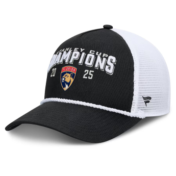 Florida Panthers čepice baseballová kšiltovka 2025 Stanley Cup Champions A-Frame Roper Meshback Adjustable Black