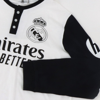 Real Madrid pánské pyžamo Long white