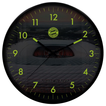 Bayern Mnichov nástěnné hodiny Glow in the dark